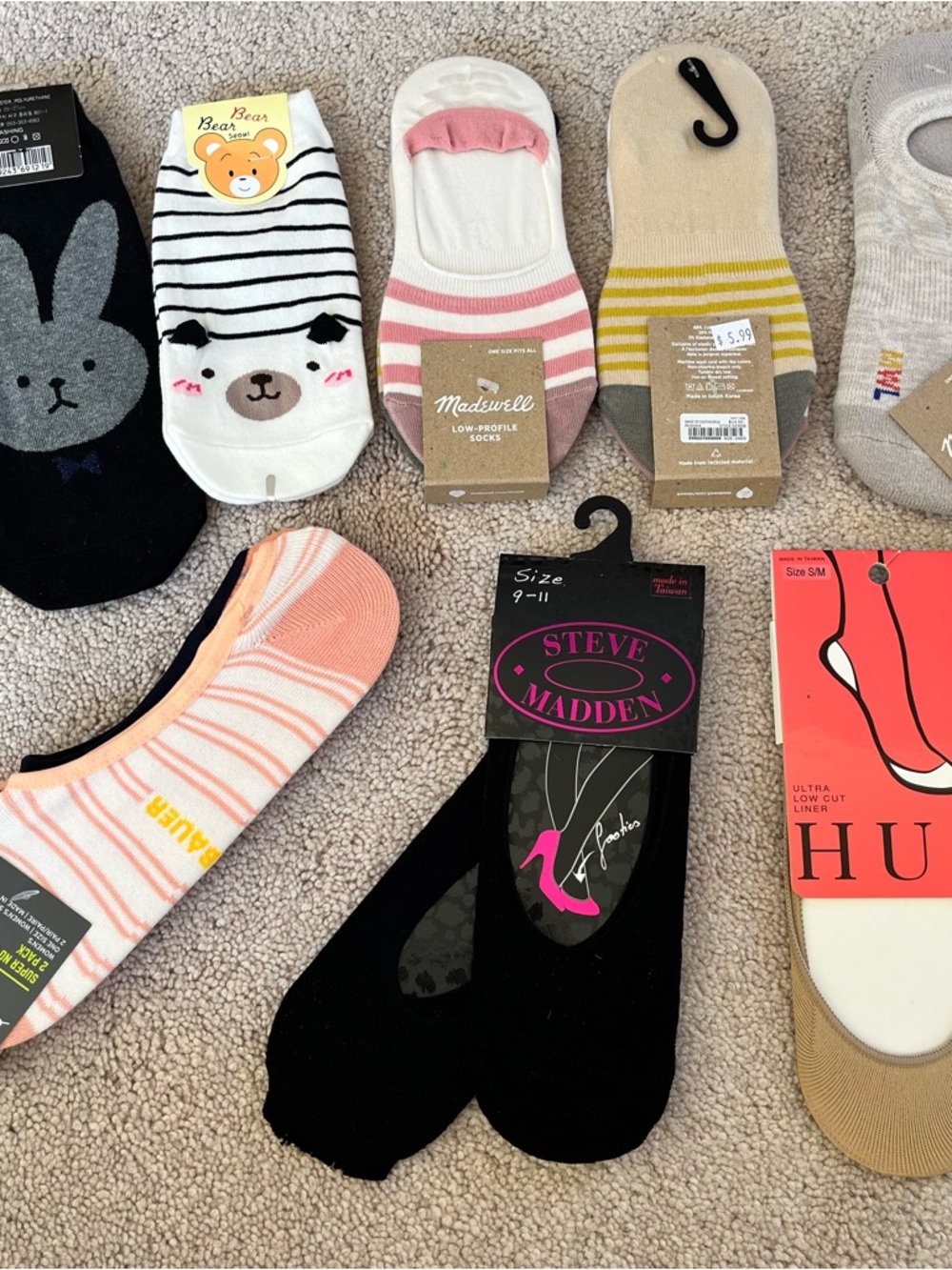 New Millenial No-Show Socks 12-pack